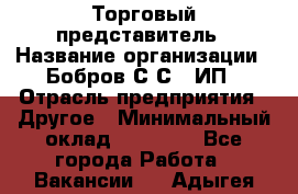 Торговый представитель › Название организации ­ Бобров С.С., ИП › Отрасль предприятия ­ Другое › Минимальный оклад ­ 25 000 - Все города Работа » Вакансии   . Адыгея респ.